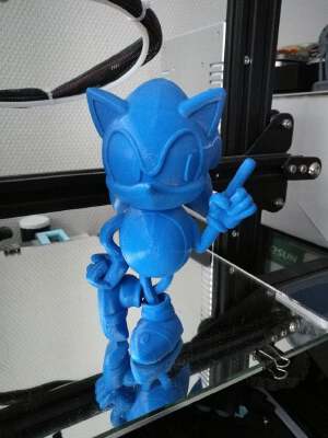 Sonic en 2 parties ( sonic in two parts) | 3d print model