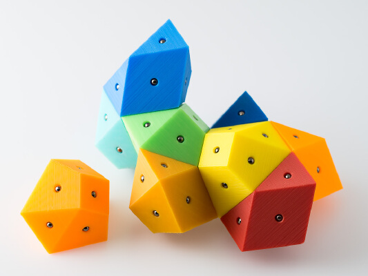 Magnetic Bisymmetric Hendecahedrons | 3d print model
