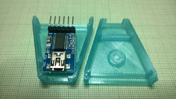 Atari SIO plug with FTDI PCB | 3d print model