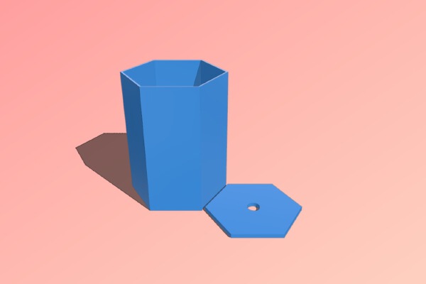 Hexagonal Seedling Pot | 3d print model