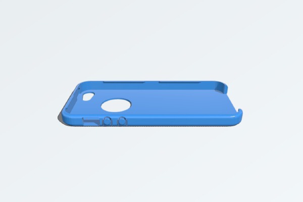 iPhone 5 Rounded Snap-On Case With Buttons | 3d print model