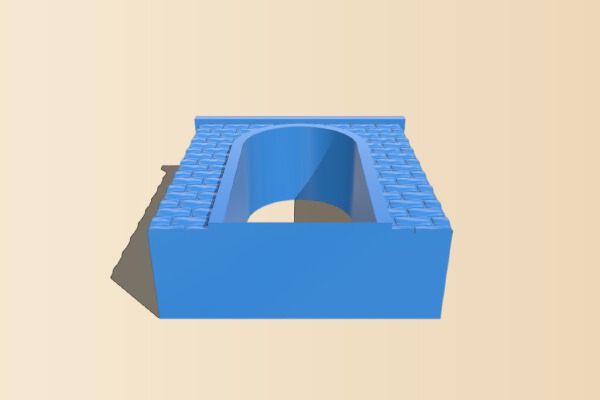 Tunnel portal single H0 | 3d print model