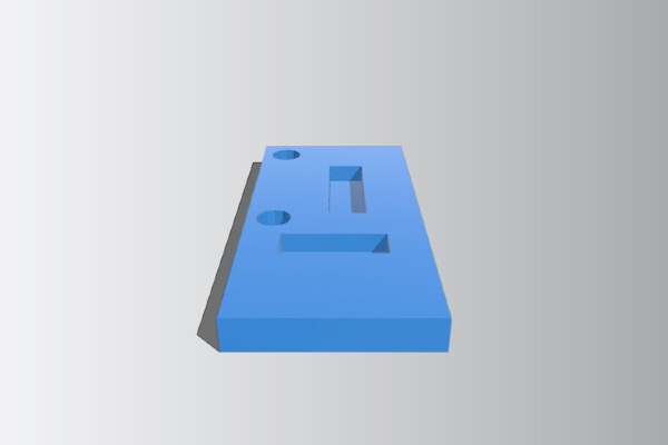 Endstop switch Holder for Makerbot and clone endstop switches V2 | 3d print model