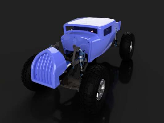 SCX10 Hotrod body | 3d print model