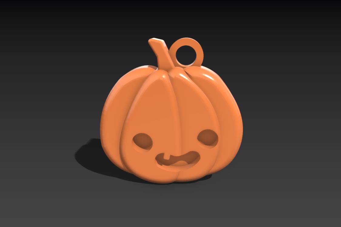 Halloween Pumpkin Keychain