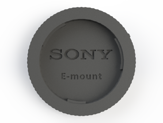 Rear lens cap for Sony E-mount | 3d print model