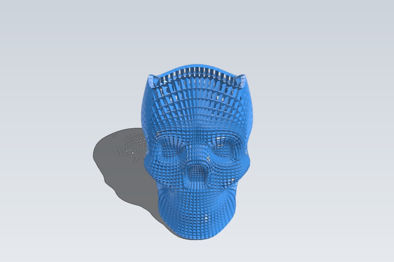 Wireframe Skull Pencil Holder (For The Love of Dog)