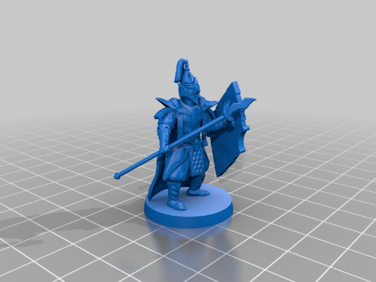 Elven Spearmen Unit | 3d print model