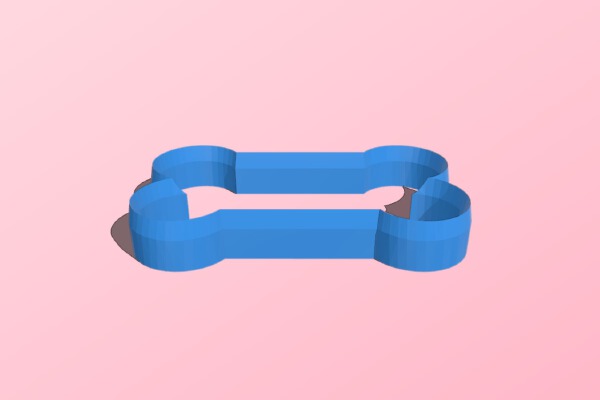 Hueso cookie cutter cortante bone | 3d print model