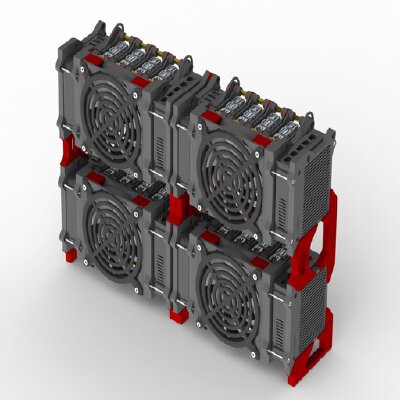 RPi 1, 2, 3 & 4 Modular Cases and Cluster | 3d print model