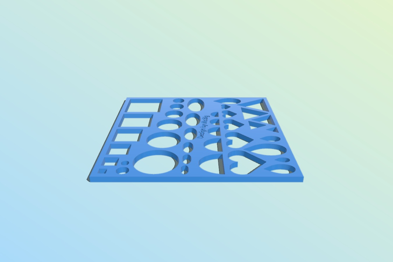 Quilling template board