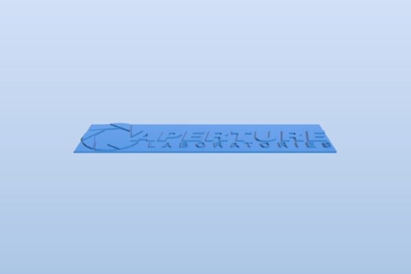 Aperture Labs Sign | 3d print model