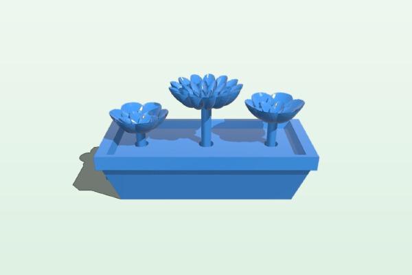 Parametric Rotation Flower Pot | 3d print model