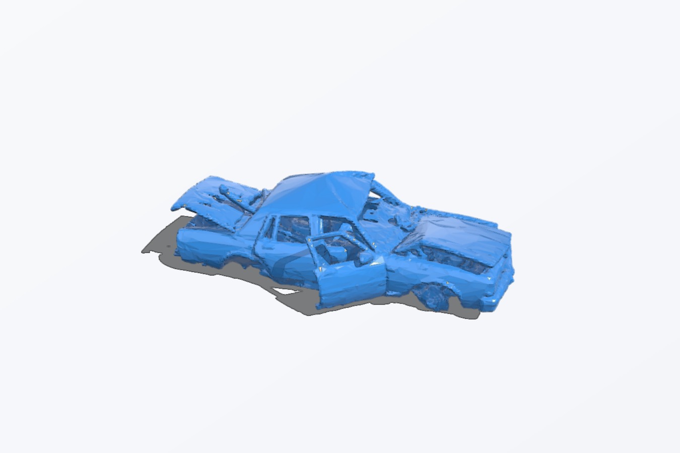 1:64 80's American Sedan Wreck