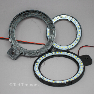 Angel Eye LED holder, 100mm & 80mm, remix | 3d print model