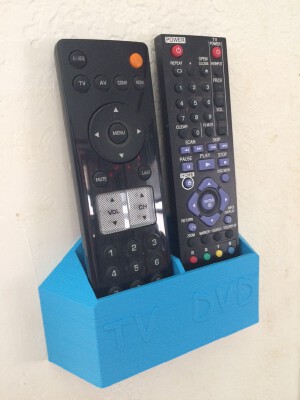 Wall Mounted Remote Control Organizer | 3d print model