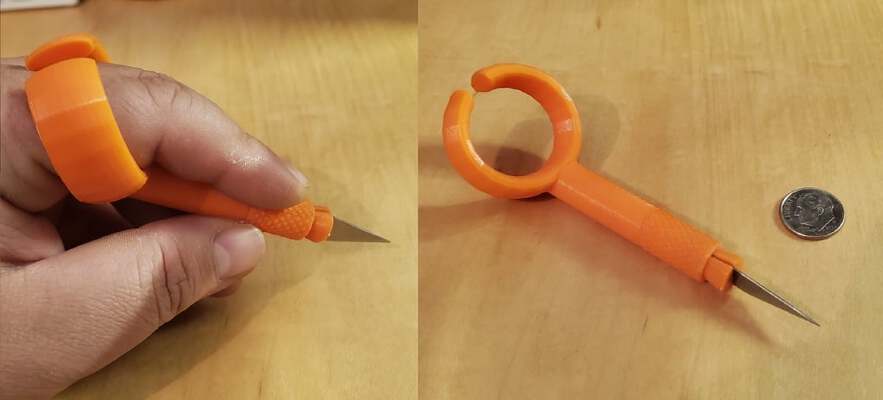 Finger Loop Hobby Knife | 3d print model