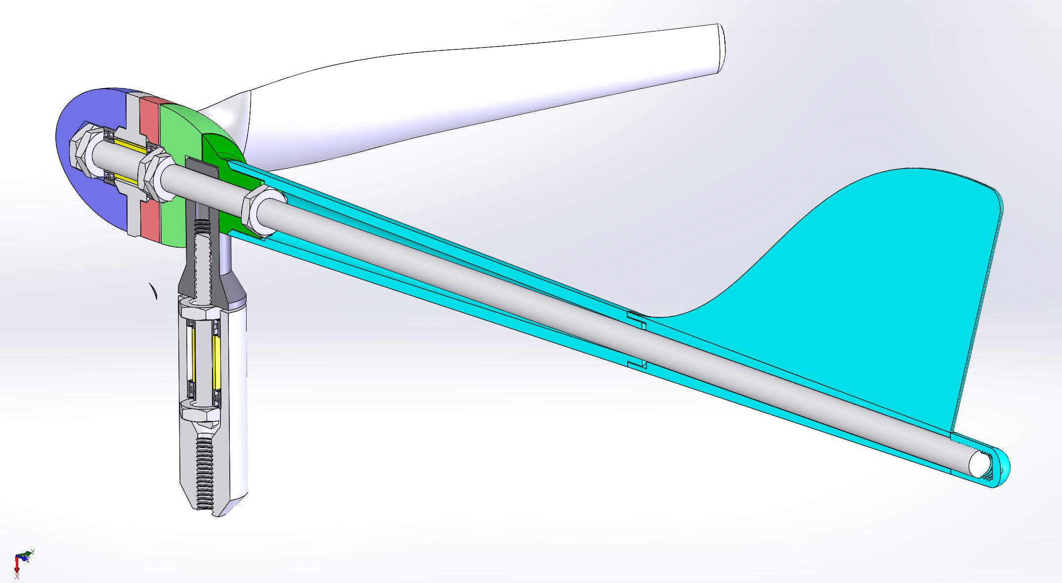 Small wind turbine model