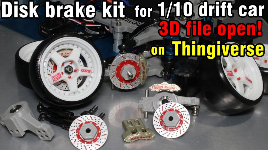 Disk brake kit for 1_10 rc car
