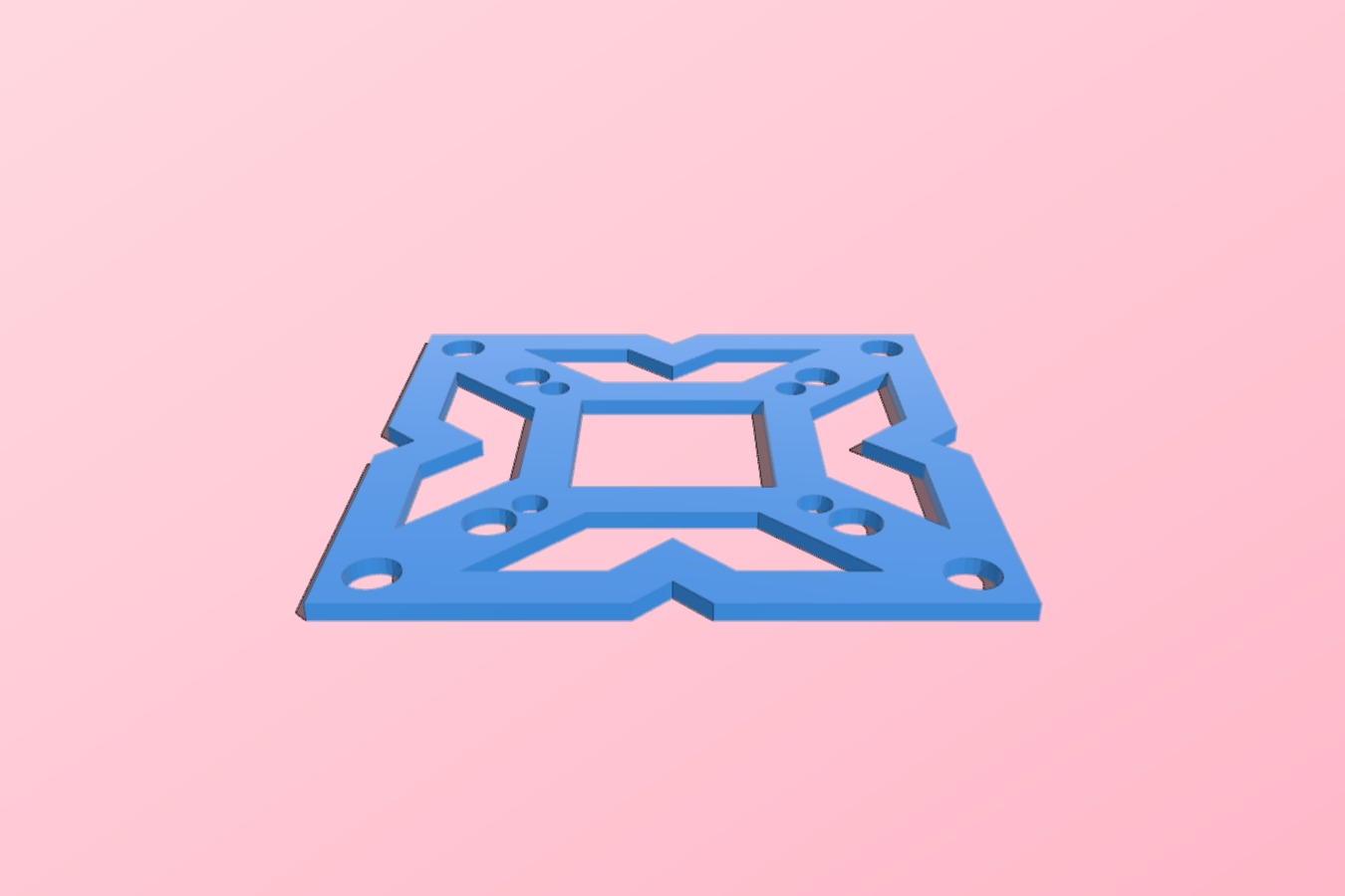 Flight Controller Mounting Hole Template