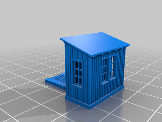 Waagenhäuschen [railroad scale house] 1:160 | 3d print model