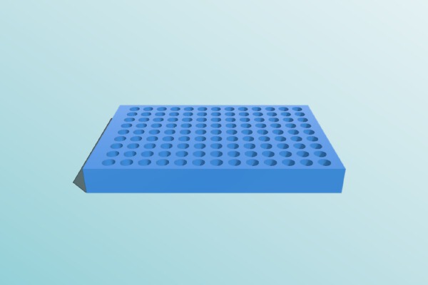 standard 96-well microtiter plate | 3d print model