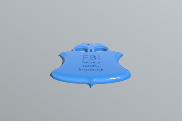 FBI :Federal Boobs Inspector | 3d print model