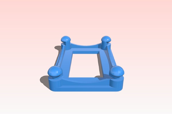 Parrot Ar drone 808 #18 anti vibration camera mount | 3d print model