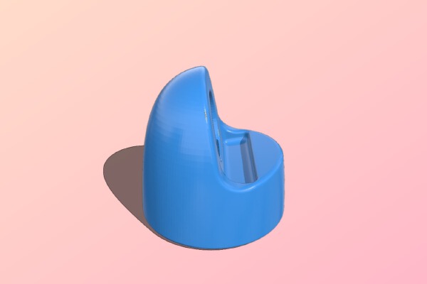 Apple Watch Stand (softer edges, release hole) | 3d print model