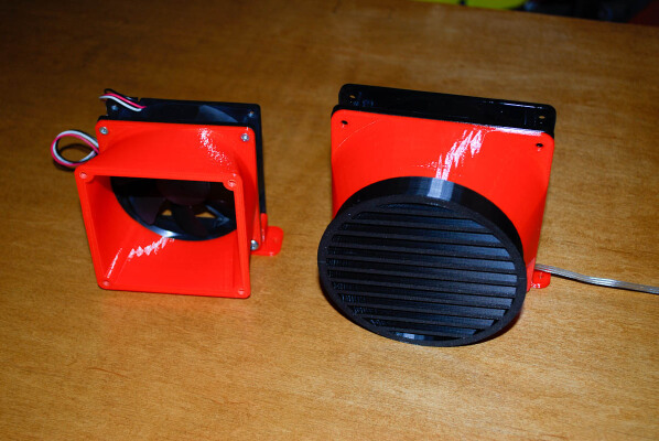 Marvin the Martian 120mm Fan Grill, Ehaust Flange, Exhaust Cap, Mounts. | 3d print model
