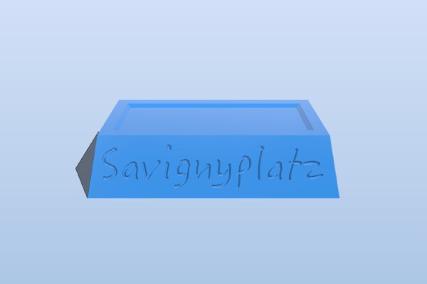 Platform for Berlin Buddy Bear to stand on (upside down or normal) | 3d print model