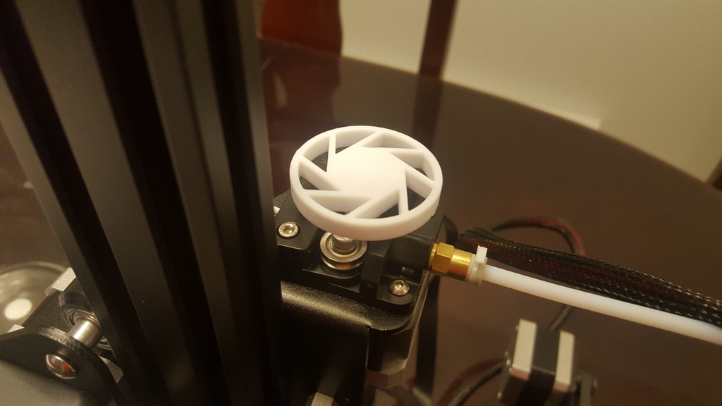 Aperture Science extruder knob for Ender 3