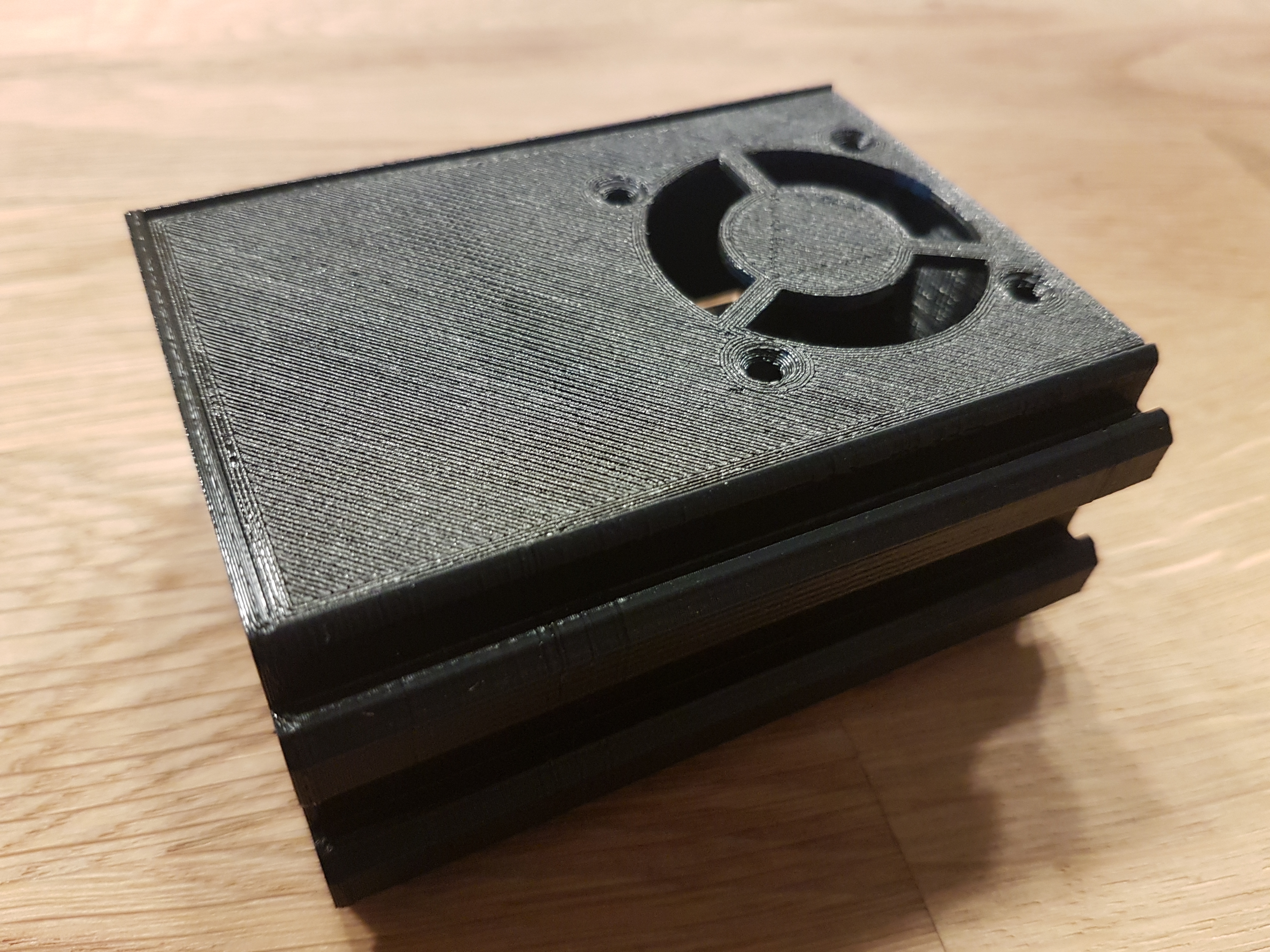 Ender 3 Raspberry Pi 2_3 mount 2 rails - LM2596 -40mm Fan - without cut for Fan & GPIO