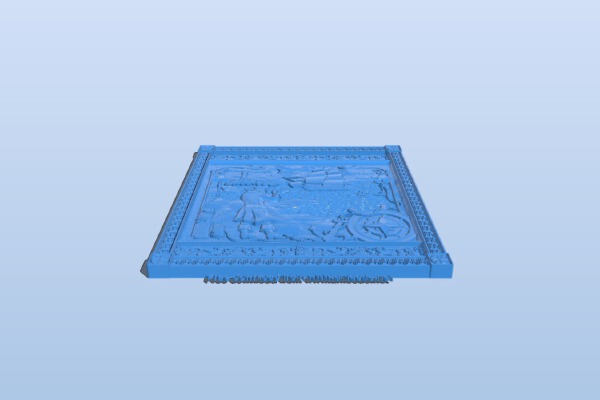 Painting of harbor bay | 3d print model