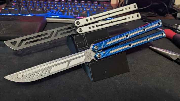 Squid Industries Krake Raken Trainer Blade Inserts (Silent "Ringing" Mod) | 3d print model