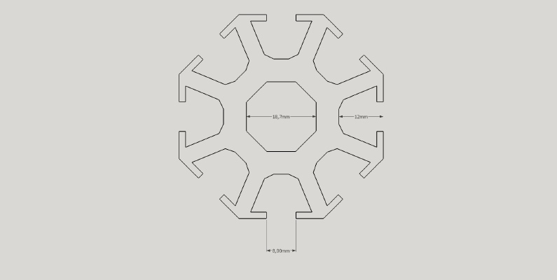 Aluminium Profiles (extrusion) | 3d print model