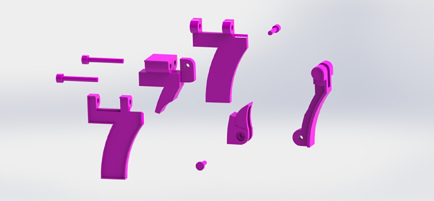 Number Robot - #7 | 3d print model