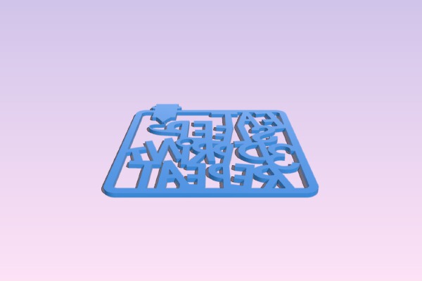 eat sleep 3dPrint repaeat | 3d print model