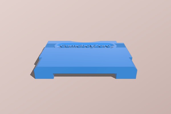 Gameboy Zero Cart SD Card hole | 3d print model