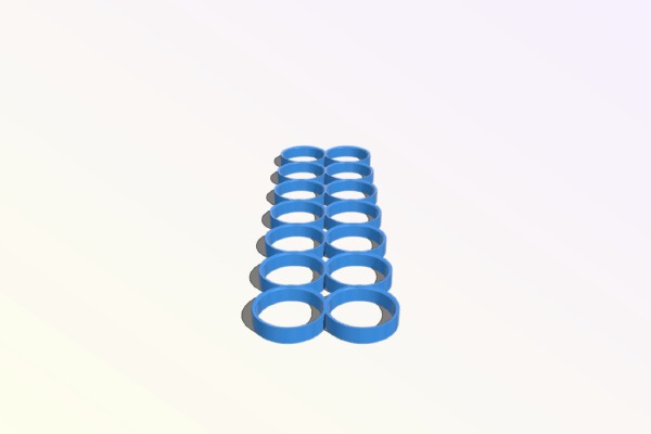 14p 18650 Li-ion Battery Holder | 3d print model