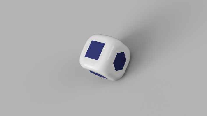 Multicolor Dice | 3d print model