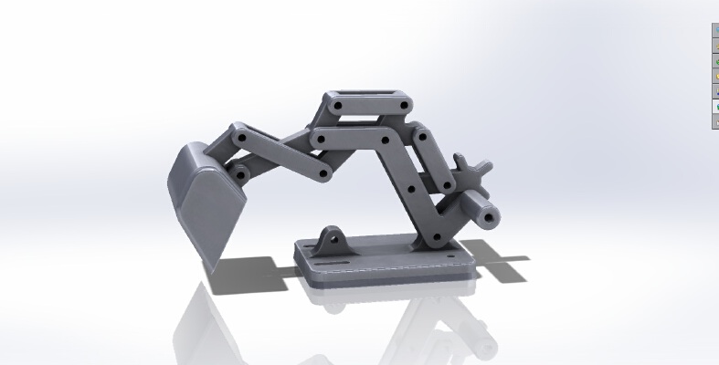 Digger Arm for the Robot tank toy project. | 3d print model