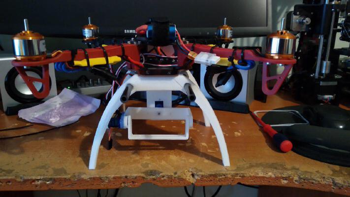 2 axes servo gimbal | 3d print model
