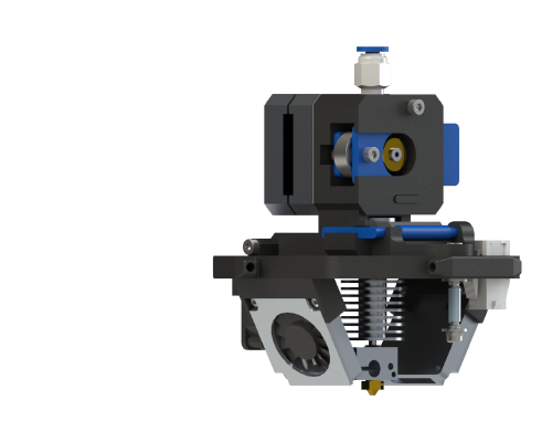 Print Head for 3D Printer Kossel with Autobed-Leveling | 3d print model