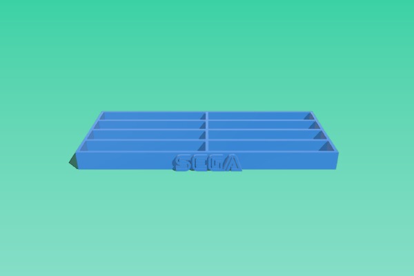Sega Genesis - 8 Cartridge Holder | 3d print model