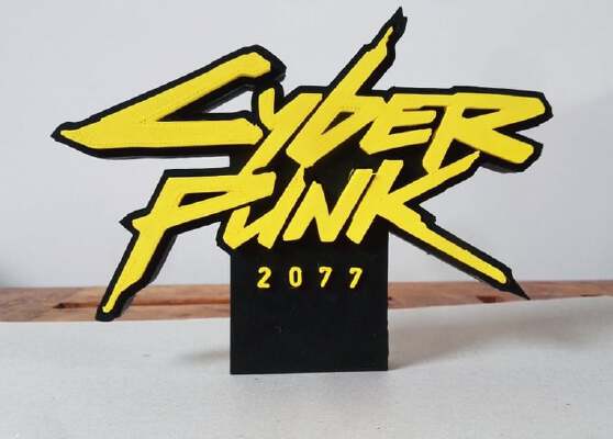 Cyberpunk 2077 logo ( clipsable ) | 3d print model