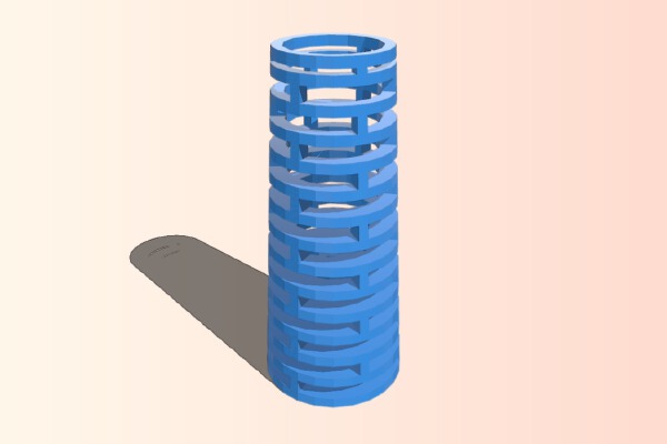 customizable bending mesh sleeve | 3d print model