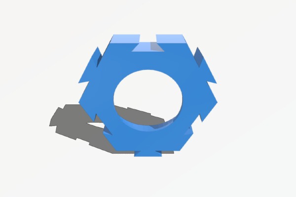 18650 Hexagon Holder | 3d print model