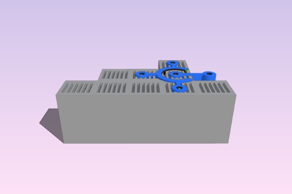logo Docker mixed with Microsoft Dynamics 365 Business Central | 3d print model