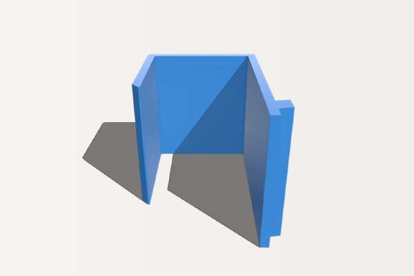 48mm cubicle whiteboard bracket | 3d print model